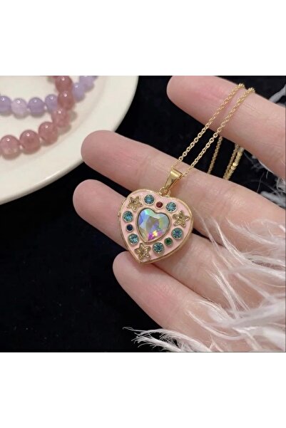 Heda Jewelry Magic Heart Locket Kolye - Kapaklı Açılabilir Anı Kolyesi
