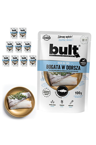Bult Hrană umedă completă pentru câini, bogată în cod, pliculețe 10x100g