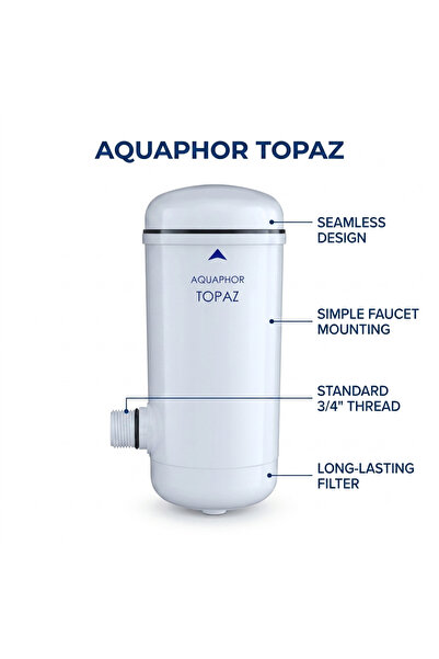 Aquaphor Cartus de Rezerva pentru Filtrul de Apa pe Robinet Topaz – Bloc Carb...