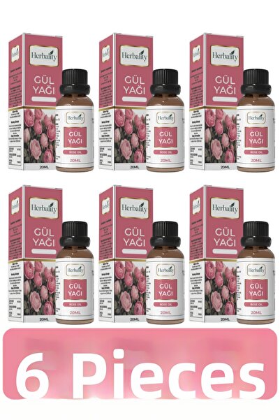 herbalıty Rose Oil 20 ml 6*Pcs