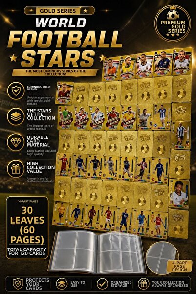 CANTEX TECH Football Player Playing Card 55 Pieces Gold Series Pocket Flexibl...