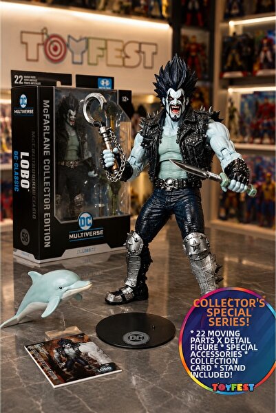 TOYFEST Mcfarlane Dc Multiverse Lobo Collector Edition 7 Inch Collectible Fig...