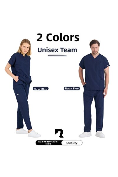 Raven Uniform Set of 2 Team Jersey - Unisex Bat Sleeve Nurse and Doctor Jerse...
