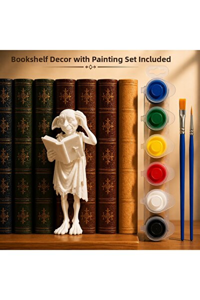 Rapithwin Setul de decorare pentru bibliotecă Harry Potter Dobby include setu...