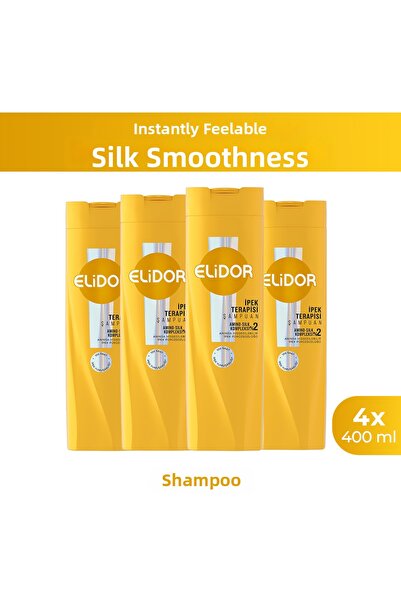 Elidor Shampoo Silk Therapy 400 ml X4