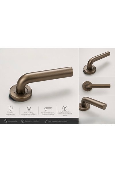 Özen Metal Özen Heritage Moka Bronze Door Handle Set