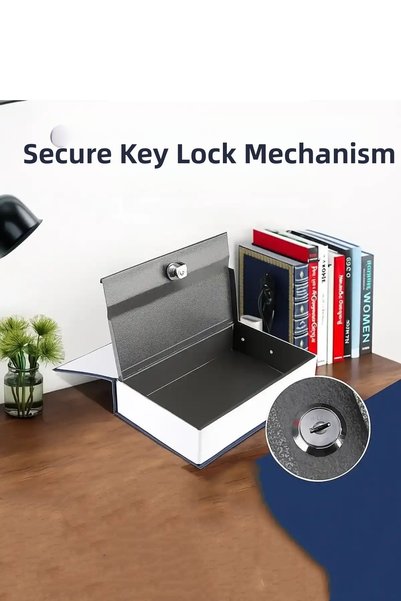 Ercazzo Book-Shaped Hidden Safe |   Lockable Money and Gold Storage Box |   Decorative Book-Looking Piggy Bank