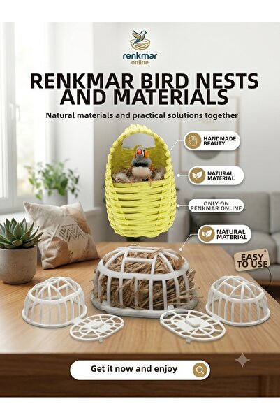 renkmar Wicker Nest 2 Pieces. Nest Rope 2 Pieces Canary Fincaner Indian Night...