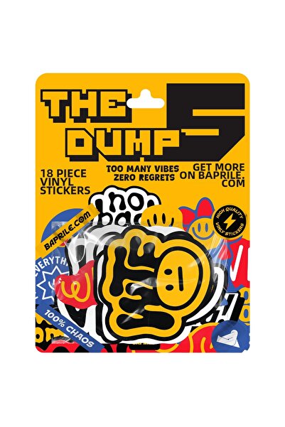 Baprile مجموعة ملصقات The Dump V Fun المكونة من 18 قطعة من ملصقات لابتوب سكيت...
