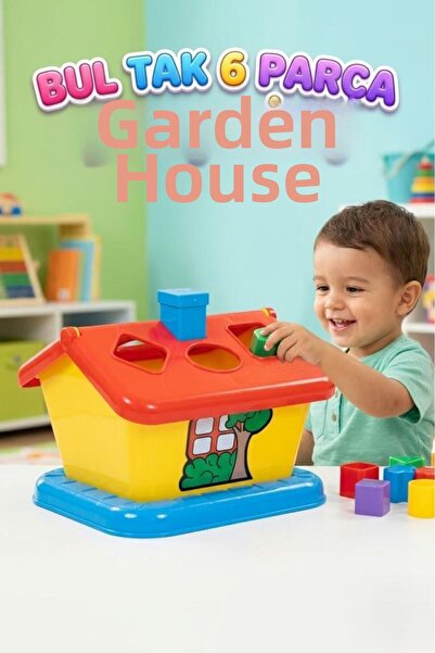 Tıfıl Toys Educational Garden House Designed Thinking Developmental 6 Piece S...