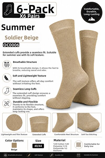 OIL COMPANY Summer Socks Soft Ranger Lightweight Thin Soft Toe Long Socks