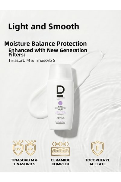 Dermoskin Sun Protection Fluide Spf 50+ Broad Spectrum Uva/Uvb Protection