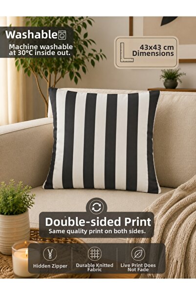 Eys Digital Printed Double Sided Cushion Cover 43X43