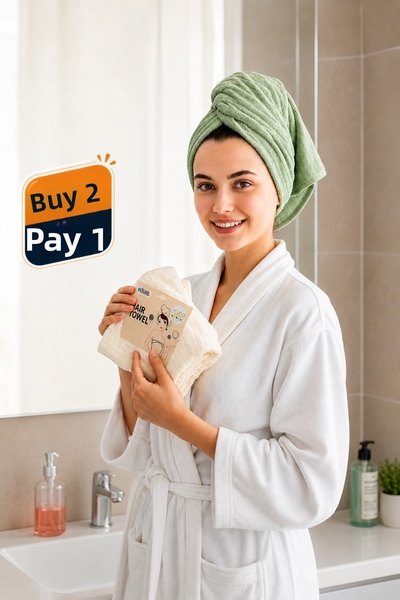 Generic Brand منشفة تجفيف الشعر المصنوعة من الألياف الدقيقة - قبعة شعر سريعة ...