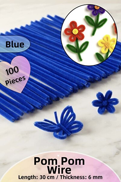 Dantelux 100 Pieces of Chenille Fuzzy Wire 30 cm |   Handicrafts, Flower Maki...