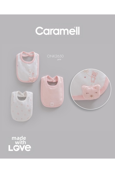 Caramell Baby Girl Feeding Bib One2639