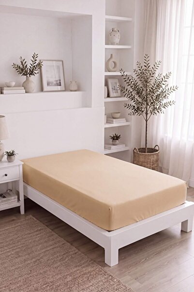 TRENDYOLMİLLA HOME 100 % Baumwolle, elastisches Einzelbettlaken aus gekämmter...