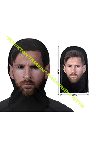 Plankton Tasarım Lionel Messi 3 Boyutlu Nefes Alabilen Ünlü Maskesi