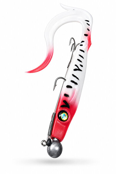 sr sazanrig Shock Tail 19 cm Üçlü İğne NO:6 Çelik tel Modifiyeli Hazır Zokalı...
