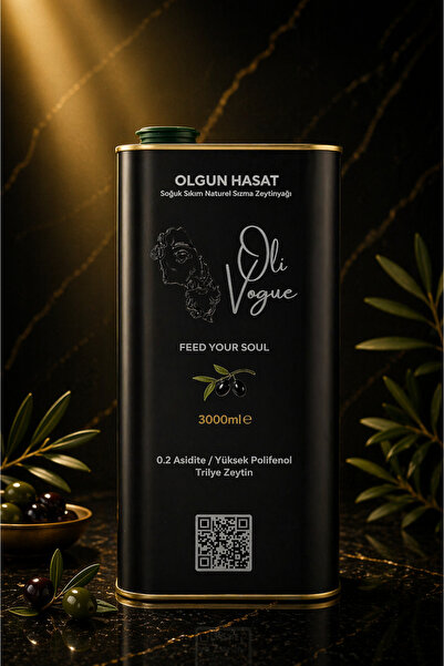 Oli Vogue Extra Virgin Olive Oil Premium Naturel Sızma Soğuk Sıkım Zeytinyağı...
