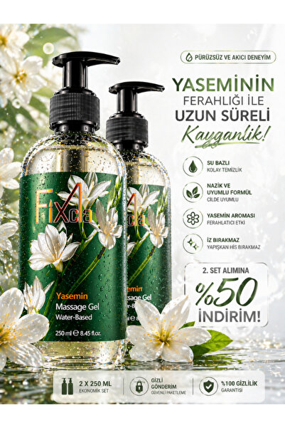 FixCla Kayganlaştırıcı Jel Yasemin Aromalı 2x250 ml Çiçeksi Masaj