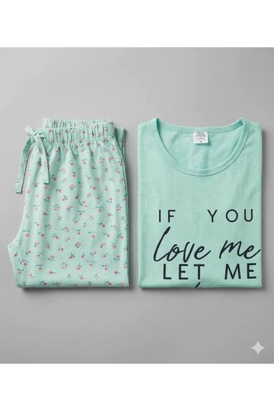 inspira lingerie Kadın Süprem Uzun Kol İnce Pijama Takımı Bahar Ve Yaz İçin U...