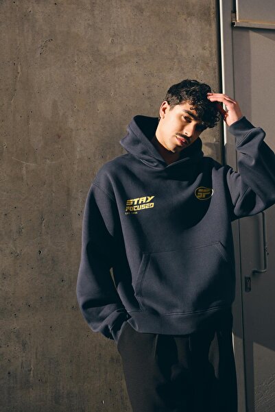 Bershka Baskılı kapüşonlu sweatshirt