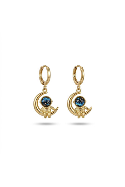 h&b design jewel Steel Space Theme Earrings