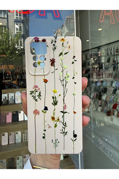 OVADA Redmi Note 11 Pro 4G Note 12 Pro 4G Uyumlu Sarmaşık Çiçek Desenli Kamer...