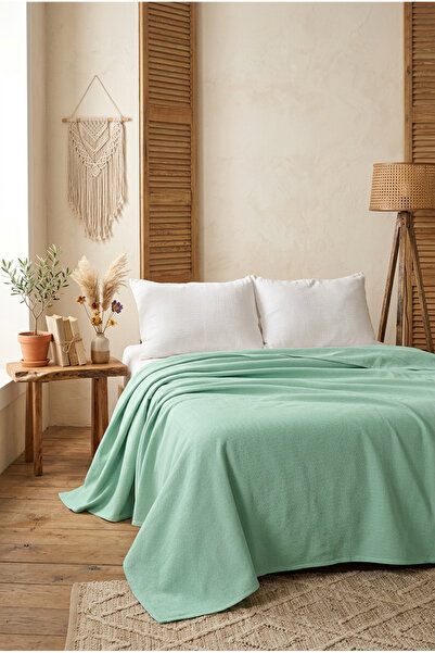 Menderes Home Πράσινη Συλλογή Βαμβακιού Πικέ - Διπλό