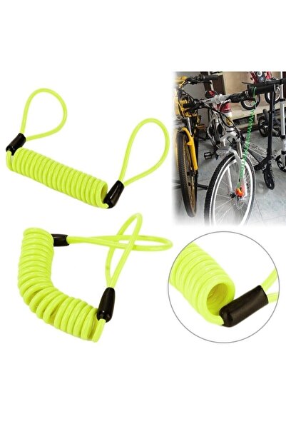 ebakbak Motosiklet Disk Kilidi Güvenlikli Hatırlatma Kablosu 1 Metre 50 Cm (1...