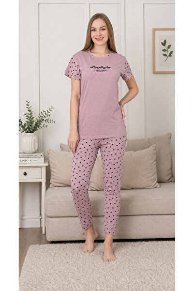 MODY Γυναικείο Σετ Πιτζάμες Βαμβακερό Ημιμανίκι