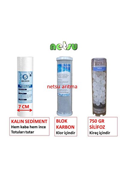 netsu arıtma Daire,Bina Girişi Su Arıtma Yedek Filtresi-Yıka-Karbon-Silifoz /...