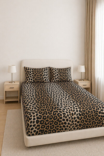 Güvenal Σετ σεντόνια Carmen από 100% βαμβάκι με μοτίβο και ελαστικό κάλυμμα μ...