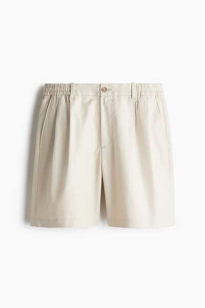 H&M Keten Karışımlı Şort Relaxed Fit