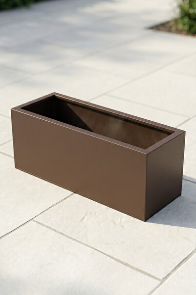Desen Dekorasyon Zenith 80x29 cm Yatay Dikdörtgen AcıKahve Saksılık - İç & Dı...