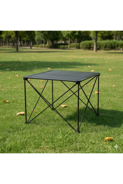 Forestia Sağlam Hafif Taşınabilir Kamp Masası - Piknik Masası- 70x70x60cm açı...