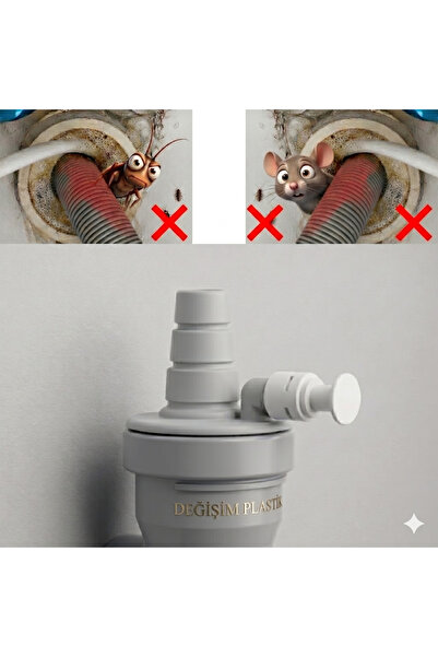 değişim plastik Makine Tahliye Hortum Adaptörü – 16-20-23 mm Uyumlu – Çoklu Bağlantı Aparatı