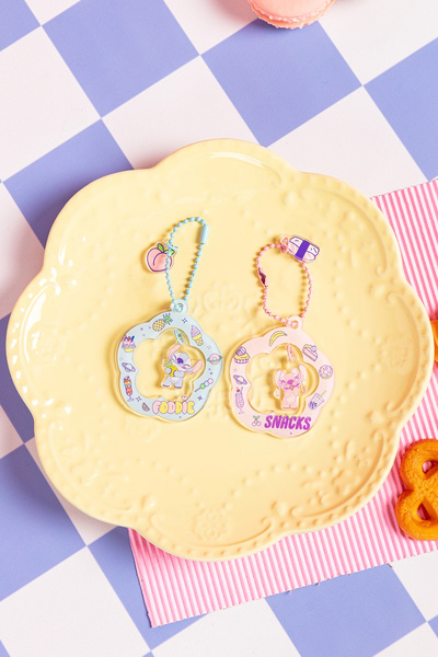 Miniso Disney Lisanslı Stitch Parti Serisi Çiçek Figürlü Anahtarlık – Sevimli...