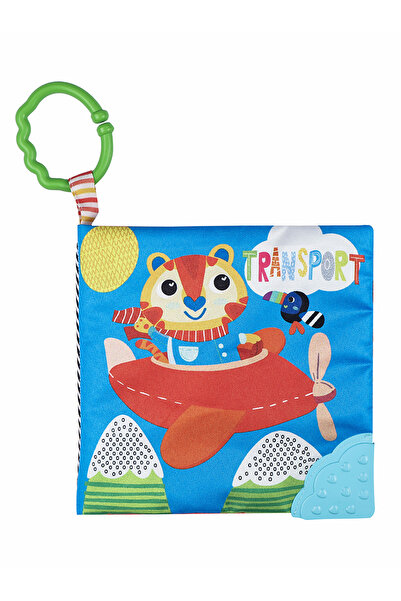Educational Baby Book Teether and Rustling Vehicles Book