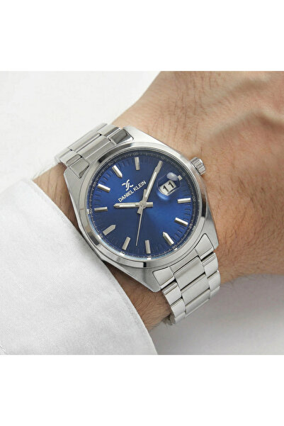 Daniel Klein Premium Silver Stainless Steel Watch for Men DK.1.14137-3