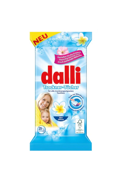 Dalli Wet Wipes Impregnated with Fabric Softener for the Tumble Dryer