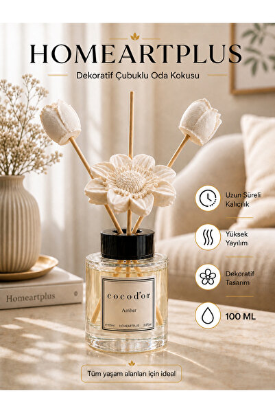homeartplus 120 ml Amber oda kokusu Çiçek tasarım diffuser
