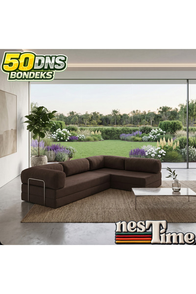 NESTİME Nestime® 300x200 cm Açık Köşe Modüler Sünger Koltuk Takımı