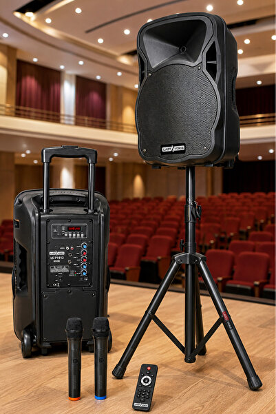 Lastvoice Ls-p1912ee-st Portatif Taşınabilir Mikrofonlu Stantlı Seyyar Ses Si...