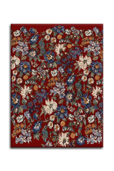 Rugs Modern Halı سجادة زخرفية كلاسيكية منسوجة بنمط الزهور العتيقة باللون الأح...
