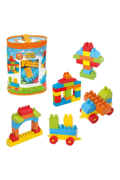 Doğan Oyuncak Dünyası Multi Blocks 92 Parça - Lego Oyuncaklar - Yapı Oyuncakları - Multi Lego - Multi Bloklar - Multi Seti