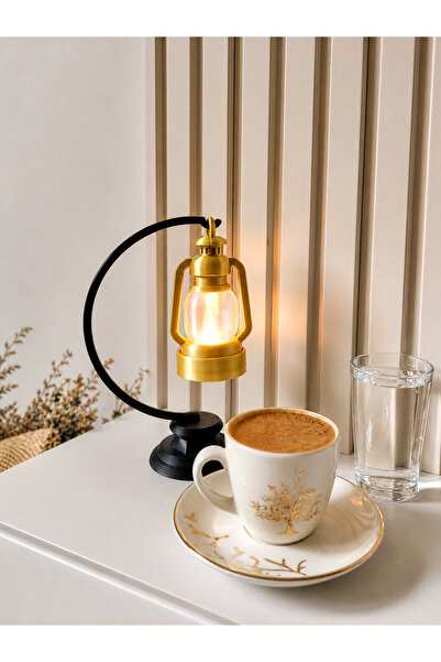 iboti 3D Baskı Gaz Lambası Figürlü Tealight Mum Hediyeli Dekoratif Masa Lamba...