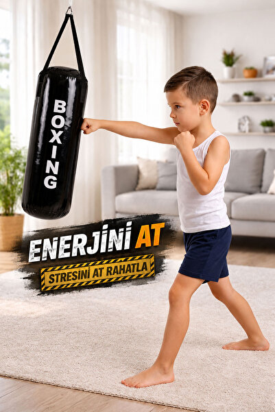 Spor Byfit 53 Cm X 20 Cm Siyah Çocuk Boks Kum Torbası