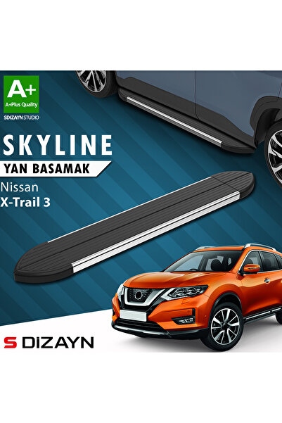 S Dizayn Nissan X-Trail T32 Skyline Krom Yan Basamak 183 Cm 2014-2022 A+ Kali...